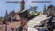 Jump onto the roof using the storage container behind (Image via 2K)